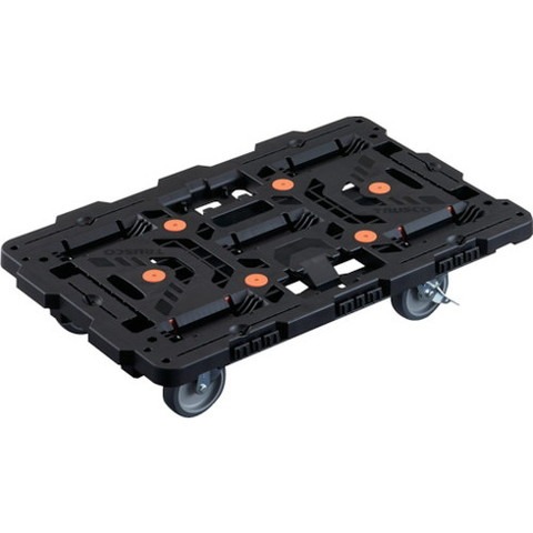 TRUSCO トラスコ 繋ぎ合わせる式脂製平台車 ビートル 700X450 自在5輪 内2輪ストッパー付 BT700J5S2E100(代引不可)【貨物輸送無料】