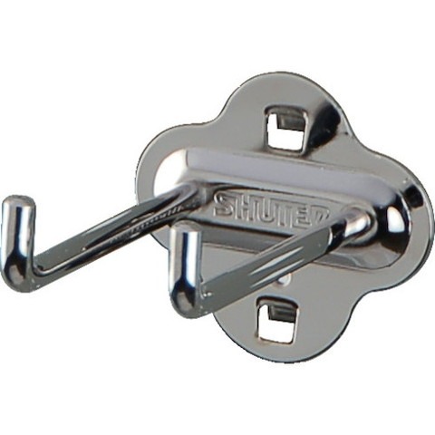 SHUTER パンチングパネル用L字フックダブル 80mm(10個入リ) HK2108(代引不可)【送料無料】｜リコメン堂ホームライフ館