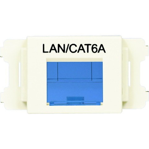 パンドウイット JISプレート用シャッター付キアダプタ オフホワイト LAN・CAT6A (10個入) CMASSP6AIWX(代引不可)【送料無料】