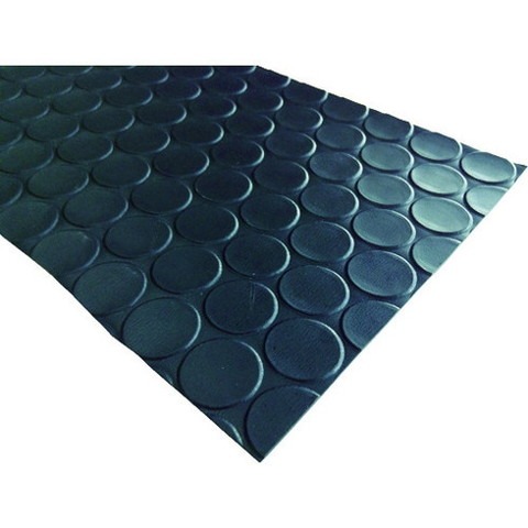ワニ印 塩ビ養生マット コイン 黒 1.3mm厚×920mm×20m巻 3024(代引不可)【送料無料】|リコメン堂ホームライフ館
