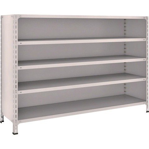 TRUSCO トラスコ 軽量棚背板・側板付 W1800XD450X1200 5段 ネオグレー 46X25 組立品 組立設置不可(代引不可)【送料無料】｜リコメン堂ホームライフ館 33,555円