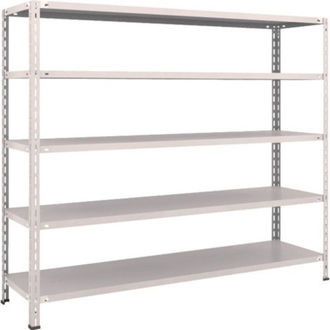 TRUSCO トラスコ 軽量棚 中棚ボルトレス型1800X450X1500 5段 ネオグレー L56X15 組立品 組立設置不可(代引不可)【送料無料】