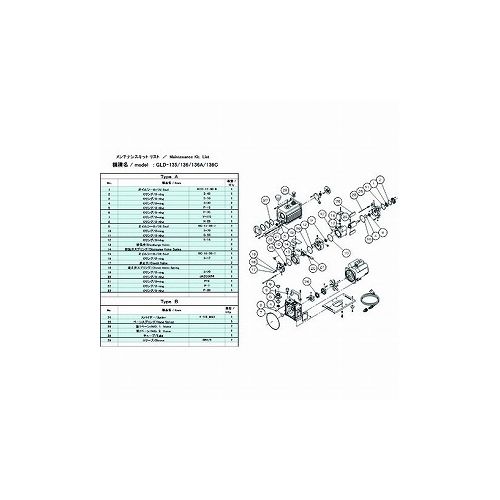 ULVAC GLD-135/136/136A/136C用メンテナンスキットB GLD-136A/136C (株)アルバック ポンプ 真空ポンプ(代引不可)【送料無料】