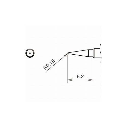 白光 コテ先I型 400℃ T38-02I 白光(株) はんだ設備 灯し火はんだこて(代引不可)【貨物輸送無料】