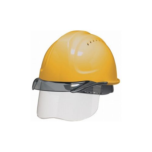 DIC SYA-CSVエアロメッシュ 黄/スモーク HA2内装 KP付 SYA-CSV-HA2EM-KP-Y/S DICプラスチック(株)安全資材営業部 ヘルメット・軽作業帽 シールド付ヘルメット(代引不可)【送料無料】