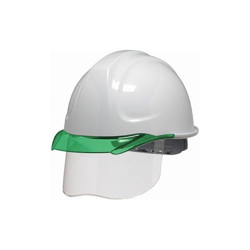 DIC SYA-CSエアロメッシュ 白/グリーン HA2内装 KP付 SYA-CS-HA2EM-KP-W/G DICプラスチック(株)安全資材営業部 ヘルメット・軽作業帽 シールド付ヘルメット(代引不可)【送料無料】｜リコメン堂ホームライフ館