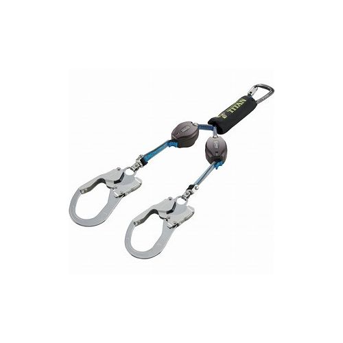 タイタン REELOCKmini 小型軽量ロック機構付キ巻取式ダブルランヤード HL-HW-130 サンコー(株) 墜落・落下防止用品 ハーネス用ランヤード(代引不可)【送料無料】