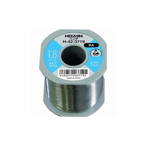 HOZAN ハンダ(Sn60%)1.0mmφ・500g H-42-3719 ホーザン(株) はんだ用品 はんだ(代引不可)【送料無料】
