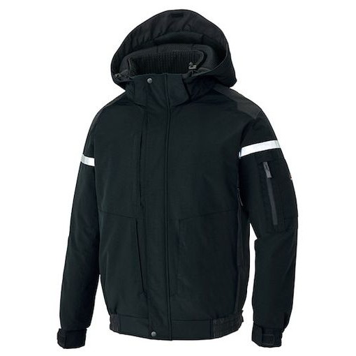 アイトス フルハーネス対応防寒ブルゾンブラックM AZ8976010M 保護具 保護具 作業服 防寒着(代引不可)【送料無料】