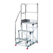 TRUSCO 軽銀製やり方用踏台 縞板手合い 3段 高サ0.9m 天板大きさ600×400 段高300粍 上がり段片手掏摸天場二方付キ TRUSCO TSFC369TKL300 工事 点火装置装置 掛けはしご 脚立 やり方台(代引不可)【貨物輸送無料】