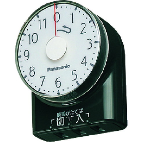 Panasonic ダイヤルタイマー 11時間形 コンセント直結式 ブラック Panasonic WH3101BP 測定 計測用品 工業用計測機器 ストップウォッチ タイマー(代引不可)【送料無料】