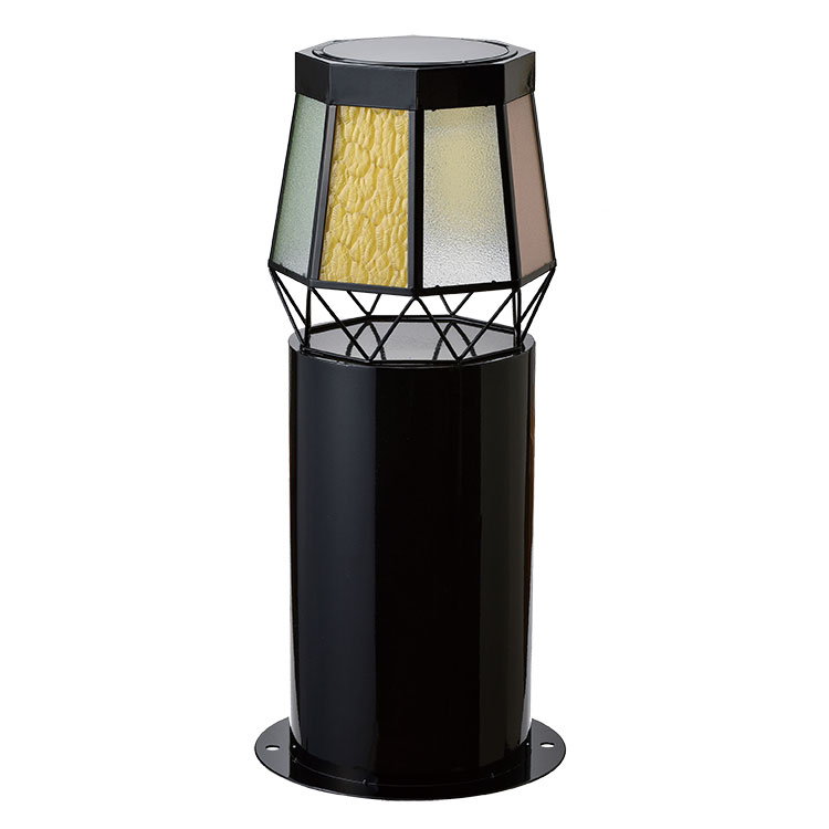 ソーラーポール ガーデンライト ソーラー ポールライト 屋外 防水 明るい 暖色 電球色 おしゃれ 北欧 庭 玄関 外灯 スポットライト ソーラーライト LED 2色切り替え DIAMOND カラー SI-4003(代引不可)【送料無料】