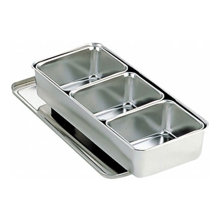 日本製 AG18-8中型調味料入3ヶ入横長【送料無料】