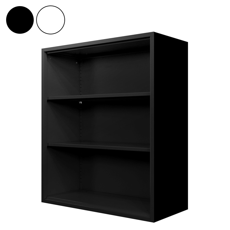 オープン書庫 組み立て品 幅90cm 2.6cmピッチで可動棚 オープンラック システム収納庫 スチール書庫 キャビネット 事務所 本棚 シェルフ 収納(代引不可)