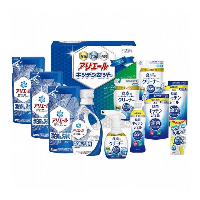 ギフト工房 アリエール&キッチンセット SAK-80 日用品雑貨 文房具 手芸日用品 生活雑貨掃除用洗剤 洗濯用洗剤 柔軟剤 洗剤【送料無料】 8,052円