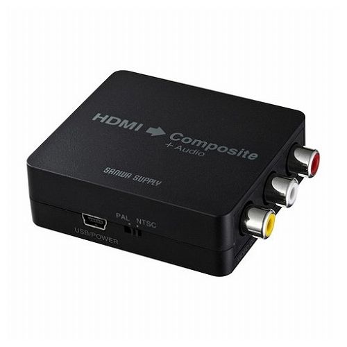 サンワサプライ HDMI信号コンポジット変換コンバーター VGA-CVHD3(代引不可)【送料無料】