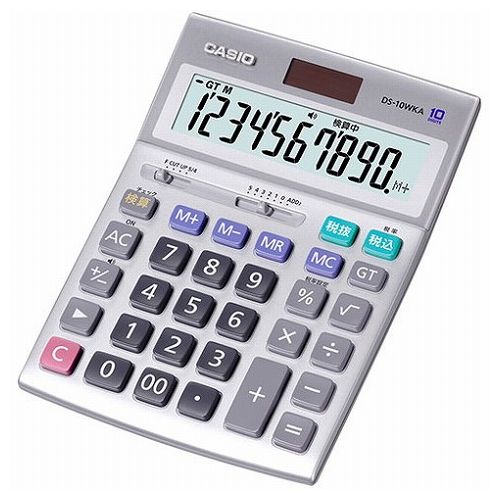 カシオ計算機 CASIO 実務電卓 検算タイプ デスクタイプ10桁 DS-10WKA-N(代引不可)【送料無料】｜リコメン堂ホームライフ館