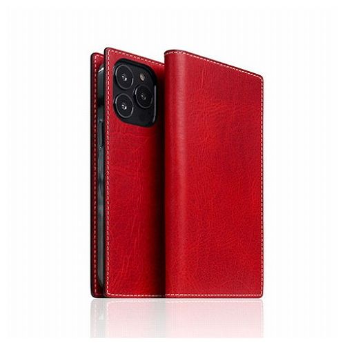 SLG Design Badalassi Wax case for iPhone 13 Pro 手帳型ケース レッド SD22119i13PRD(代引不可)【送料無料】|リコメン堂ホームライフ館
