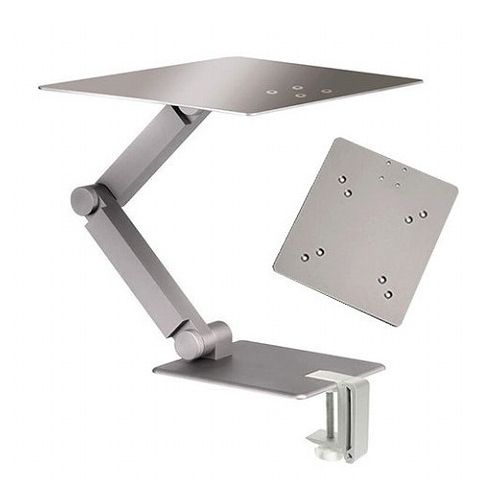 Maxstand スタンディングアーム しろがね色 VESAマウント付 MAXTAND-SILVER-SET(代引不可)【貨物輸送無料】 PCアクセサリー-その他-パソコン・周辺機器