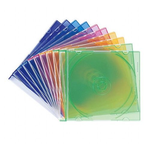 サンワサプライ Blu-ray・DVD・CDケース スリムタイプ・10枚セット・5色ミックス FCD-PU10MXNX5(代引不可)