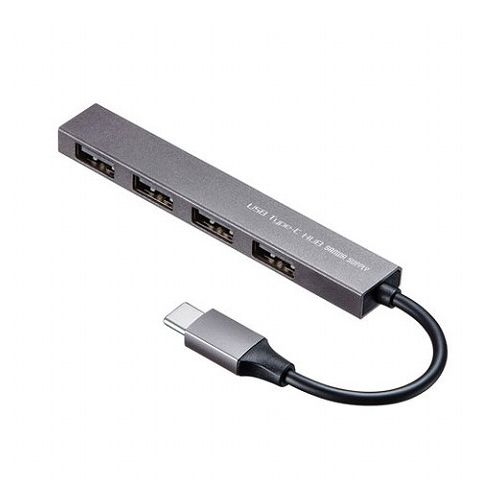 【5個セット】 サンワサプライ USB Type-C USB2.0 4ポート スリムハブ USB-2TCH23SNX5(代引不可)【送料無料】|リコメン堂ホームライフ館