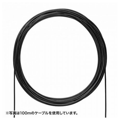 サンワサプライ 露天用雨合羽種族6A ローカルエリアネットワーク有線テレビのみ KB-T6AWP-CB300BK(代引不可)【貨物輸送無料】