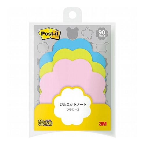 【10個セット】 3M Post-it ポストイット シルエットノート 強粘着 フラワー2 3M-SSS-FLR2X10(代引不可)【送料無料】