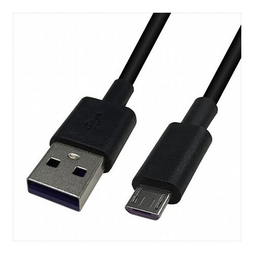 20個セット Lazos USB - microUSB 2A ケーブル ブラック 2m L-MC-BK2X20 パソコン パソコン周辺機器 USBケーブル(代引不可)【送料無料】