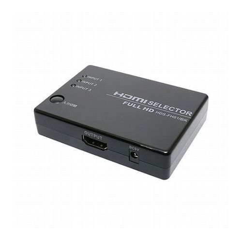 【5個セット】 MCO HDMIセレクタ FULLHD対応 3ポート HDS-FH01/BKX5 家電 映像関連 AVセレクター(代引不可)【送料無料】