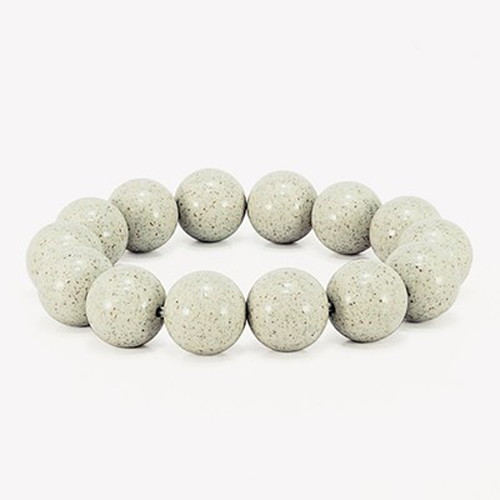 TENKAPAS 【M1/内周約16cm】 台湾からの宝もの 北投石 12mm ブレスレット パワーストーン 一連数珠タイプ ベージュカラー b8612-m1 雑貨(代引不可)【送料無料】｜リコメン堂ホームライフ館