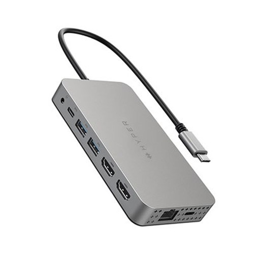 HYPER ハイパー HyperDrive デュアル4K HDMI 10in1 USB-Cハブ for M1/M2/M3 HP-HDM1H パソコン周辺機器(代引不可)【送料無料】