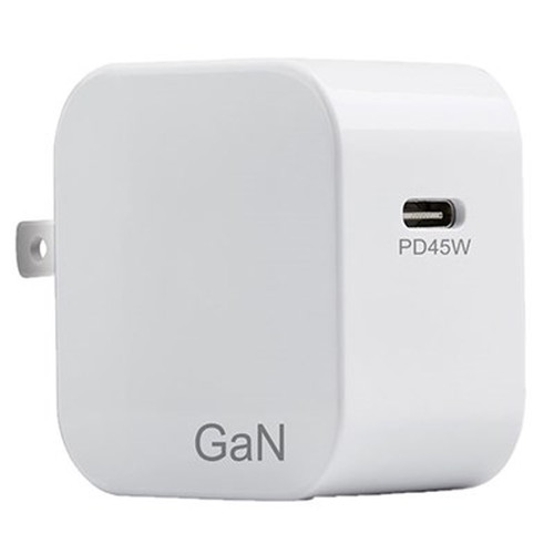 【10個セット】 Lazos 窒化ガリウム採用 GaN AC充電器 Type-C 1口 45W ホワイト L-AC-G45WX10 スマートフォン(代引不可)【送料無料】