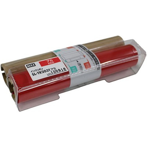 MAX ビーポップ 詰替えインクリボン 50m巻 赤 SL-TR203Tアカ IL90165 オフィス用品(代引不可)【送料無料】