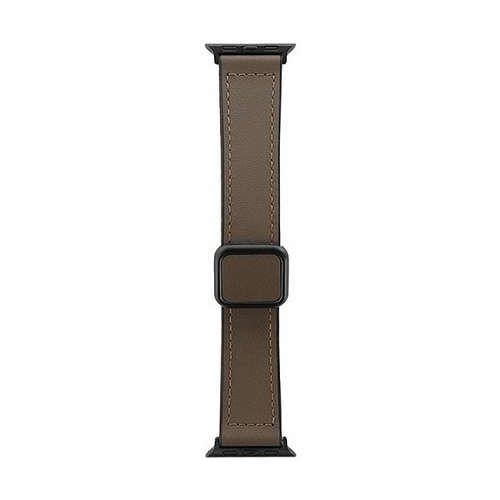 LEPLUS NEXT Apple Watch 38/40/41/42mm バンド CORVIN 裏面ラバーマグネットレザーバンド ダークブラウン LN-AW41B43BR【送料無料】