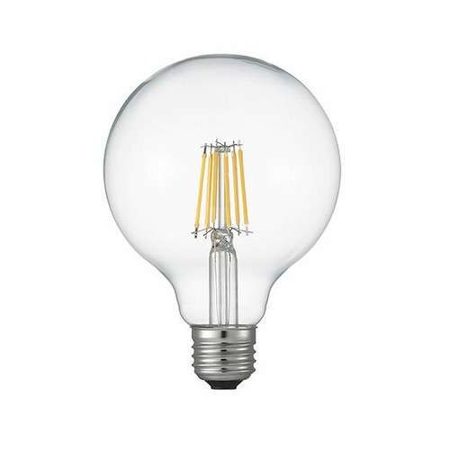 【10個セット】 YAZAWA フィラメントLED 60W G95 ボール形 E26 CL LDG6LG95CX10【送料無料】｜リコメン堂ホームライフ館