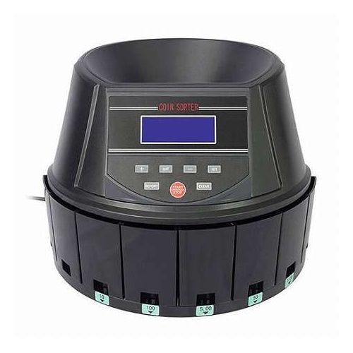 サンコー 電動オートコインカウンター 新硬貨対応・硬貨を投入するだけで自動で選別・計算をしてくれる CNCT25SBK(代引不可)【送料無料】
