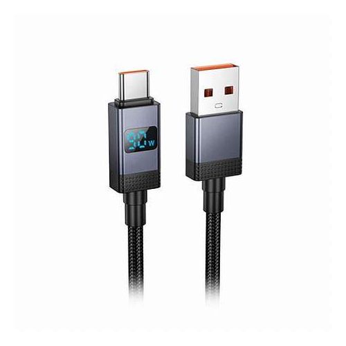 【5本セット】 hoco. X118 デジタルディスプレイType-Cケーブル リアルタイム電力表示できる USB2.0対応 X118-AC-BKX5(代引不可)【送料無料】