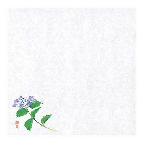 【100枚入×5セット】 ヤマコー 用美 業務用 4寸御所の花 耐油天紙 紫陽花 yamaco65819X5(代引不可)【送料無料】