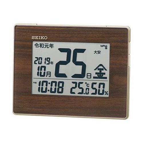 セイコー 和暦表示付き電波時計 【約165×25×127mm】 22621005(代引不可)【送料無料】