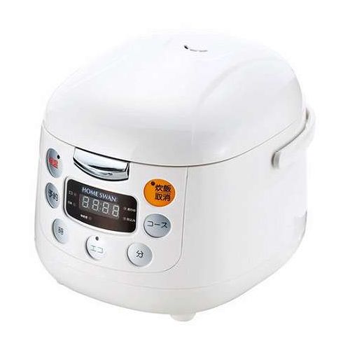 ホームスワン HOME SWAN マイコン式炊飯ジャー 3.5合 【約270×220×205mm・計量カップ・しゃもじ】 22640202(代引不可)【送料無料】