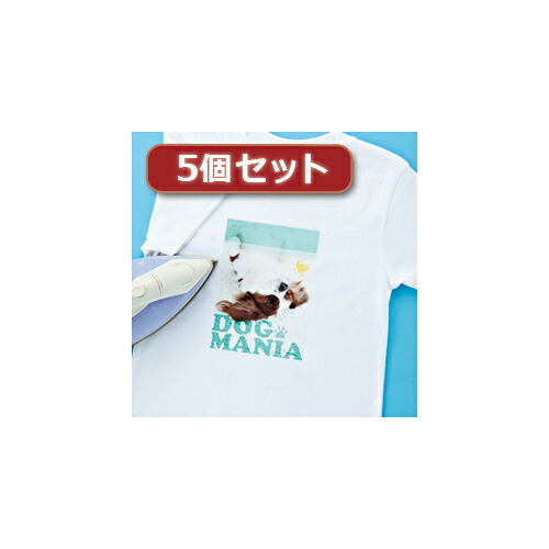 【5個セット】インクジェット洗濯に強いアイロンプリント紙(白布用) JP-TPRTYN-10X5 JP-TPRTYN-10X5 雑貨 ホビー インテリア(代引不可)【送料無料】