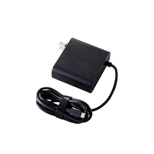 エレコム ノートPC用 ACアダプター Type-C PD対応 65W ケーブル一体型 2m ブラック ACDC-PD0465BK 充電 電源(代引不可)【送料無料】