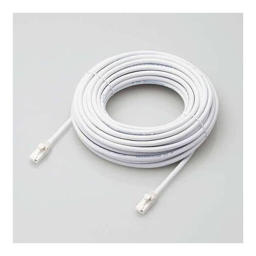 elecom エレコム LANケーブル/CAT6A対応/EU RoHS指令準拠/爪折れ防止/簡易パッケージ仕様/15m/ヨリ線/ホワイト LD-GPAT/WH15/RS(代引不可)【送料無料】