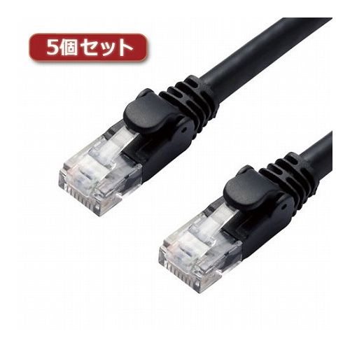 5個セットエレコム LANケーブル/CAT6A/スタンダード/3m/ブラック LD-GPA/BK3X5(代引不可)【送料無料】