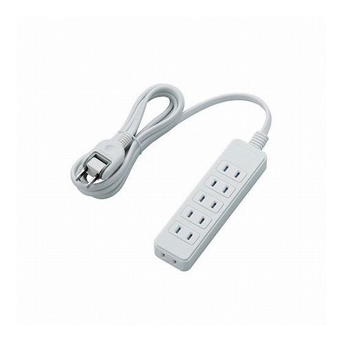 5個セットエレコム シャッタータップ/6個口/2m/ホワイト T-ST02N-2620WHX5(代引不可)【送料無料】 9,095円