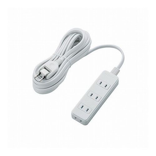 5個セットエレコム シャッタータップ/4個口/5m/ホワイト T-ST02N-2450WHX5(代引不可)【送料無料】｜リコメン堂ホームライフ館