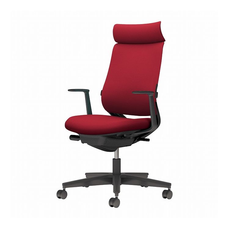 【メーカー直送】 コクヨ オフィスチェア 椅子 イス チェア ミトラ2 L型肘 ランバー付 ブラック カーマイン(代引不可)【送料無料】|リコメン堂ホームライフ館
