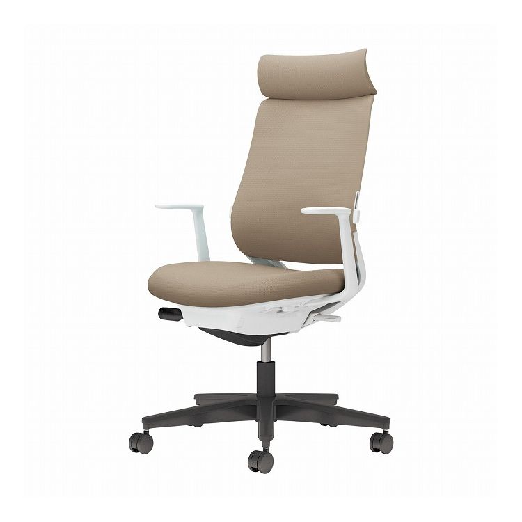 【メーカー直送】 コクヨ オフィスチェア 椅子 イス チェア ミトラ2 L型肘 ランバー付 ホワイトグレー ソフトベージュ(代引不可)【送料無料】