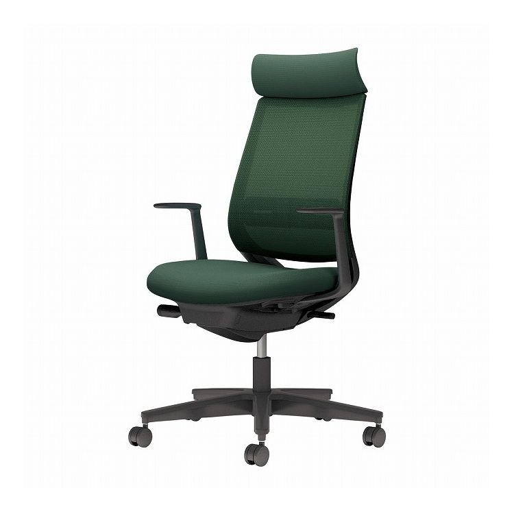 【メーカー直送】 コクヨ オフィスチェア 椅子 イス チェア ミトラ2 L型肘 ランバー付 ブラック ディープグリーン C04-B392MU-BKQ6Q62 (代引不可)【送料無料】|リコメン堂ホームライフ館