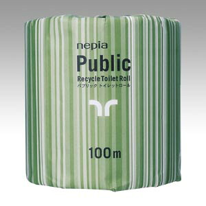 王子ネピア ネピアパブリックトイレットロール100m 80入 1 箱 NP-1R100 文房具 オフィス 用品【送料無料】｜リコメン堂ホームライフ館